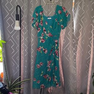 Parker Floral Wrap Dress  -Flaw